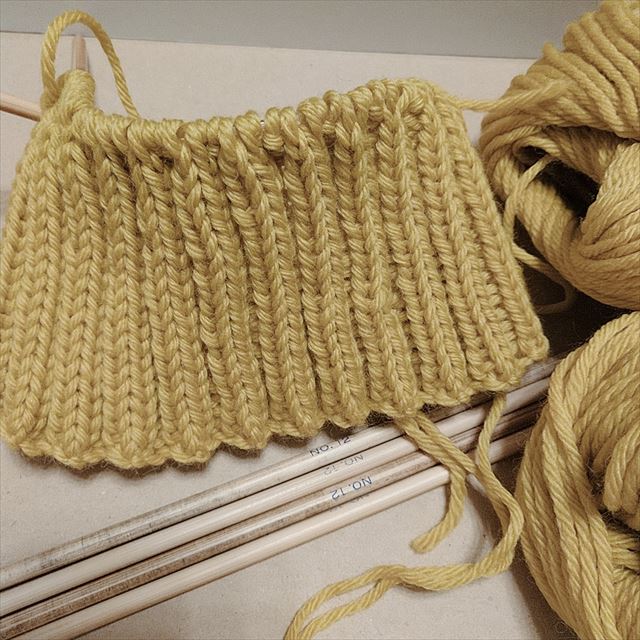 編み始めから